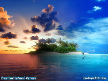 Tropical Island Escape 3D Screensaver screenshot
