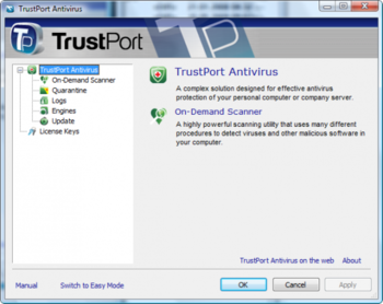 TrustPort U3 Antivirus screenshot