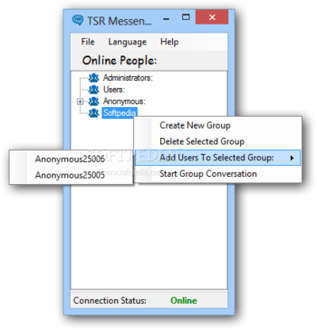 TSR LAN Messenger screenshot