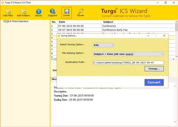 Turgs ICS Wizard screenshot