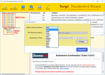 Turgs Thunderbird Wizard screenshot 2