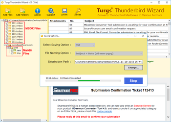 Turgs Thunderbird Wizard screenshot 3