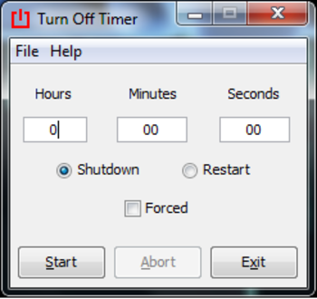 Turn Off Timer screenshot