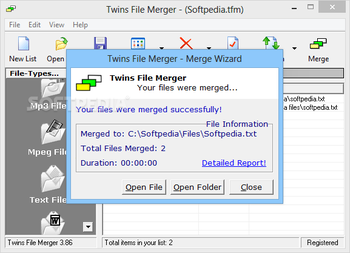 Twins File Merger screenshot 3