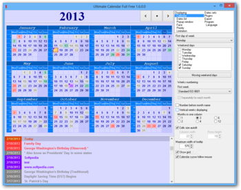 Ultimate Calendar Portable screenshot 3