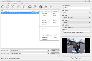 Ultra MPEG Converter screenshot 2