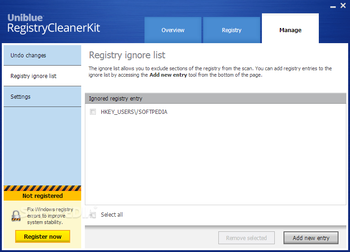 Uniblue RegistryCleanerKit screenshot 6