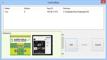UniHotKey screenshot 3
