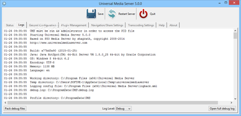 Universal Media Server screenshot 2