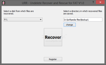 URR - Undelete Recover and Rescue for FAT screenshot