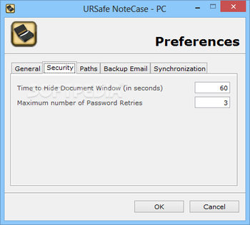 URSafe NoteCase - PC screenshot 4
