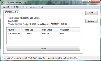 USB Flash Security+g screenshot