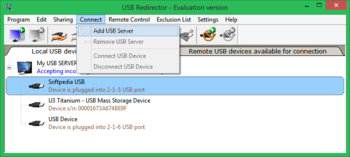 USB Redirector screenshot 4