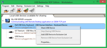 USB Redirector RDP Edition screenshot 2