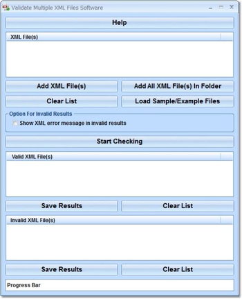 Validate Multiple XML Files Software screenshot