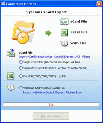 vCard Converter screenshot