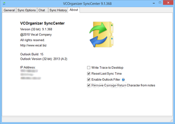 VCOrganizer SyncCenter screenshot 4