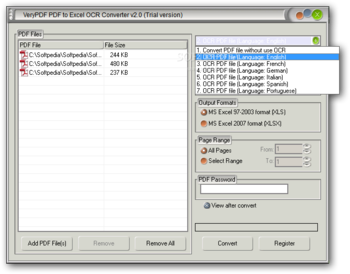 VeryPDF PDF to Excel OCR Converter screenshot 2