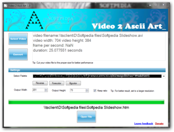 Video 2 Ascii Art screenshot