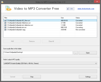 Video to MP3 Converter Free screenshot
