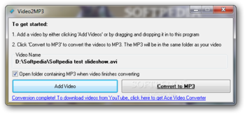 Video2MP3 screenshot