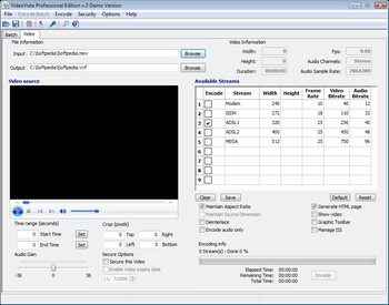 VideoVista Professional Edition screenshot