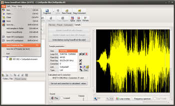 Viena SoundFont Editor screenshot 3
