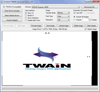 VintaSoft Twain .NET SDK screenshot