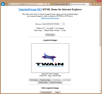 VintaSoft Twain .NET SDK screenshot 3