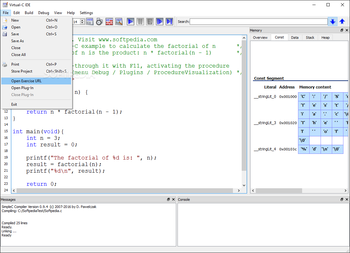 Virtual-C IDE screenshot 2