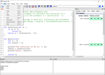 Virtual-C IDE screenshot 3