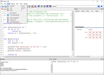 Virtual-C IDE screenshot 4