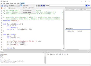 Virtual-C IDE screenshot 8