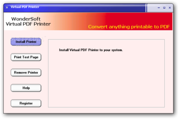 Virtual PDF Printer screenshot