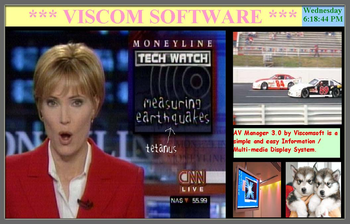 VISCOM AV Manager Digital Signage Software screenshot