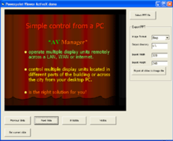 VISCOM Free PowerPoint Viewer ActiveX screenshot