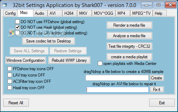 Vista Codec Package screenshot 3