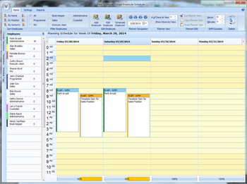Visual Employee Scheduler screenshot