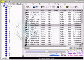 Visual MP3 4.3 screenshot