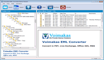 Voimakas EML Converter screenshot