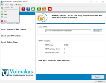Voimakas PST Splitter screenshot 2