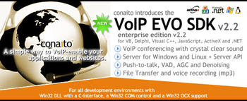 VoIP EVO SDK with DLL, OCX/ActiveX, COM, C-interface and .NET for Windows and Linux screenshot 2