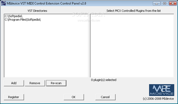 VST MIDI Control Extension screenshot