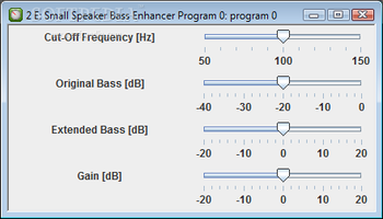VST Small Speaker Bass Enhancer screenshot