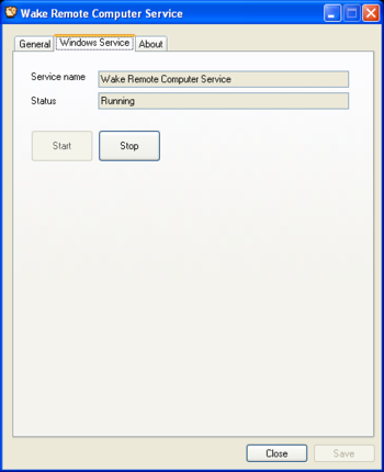 Wake Remote Computer Service screenshot