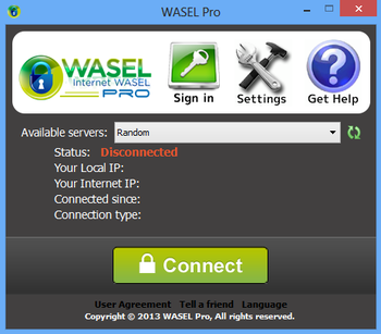 Wasel Pro VPN screenshot
