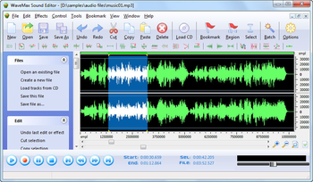 WaveMax Sound Editor screenshot