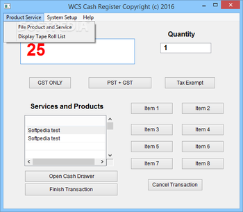 WCS Cash Register screenshot 2