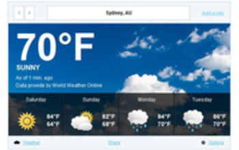 Weather Now for Firefox screenshot
