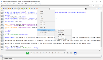 WEB-ED Webpage and Scripting Editor screenshot
